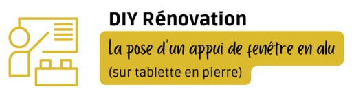 DIY Pose appui de fenêtre alu en rénovation